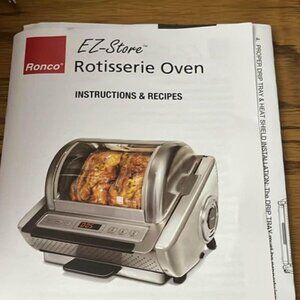 Ronco Digital Showtime Rotisserie and BBQ Oven, Red